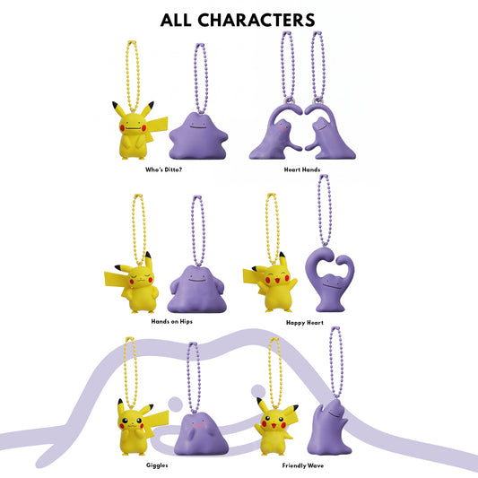 Pokémon Ditto And Pikachu Series Figure Pendant Blind Box (PRE ORDER)