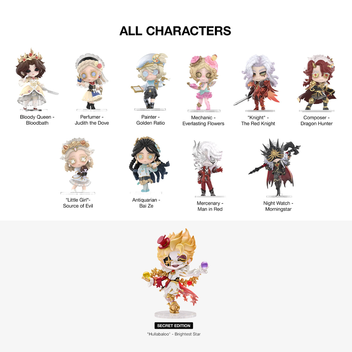 Identity V Rare Treasure Series Blind Box Figures - Pop Mart (PRE ORDER)