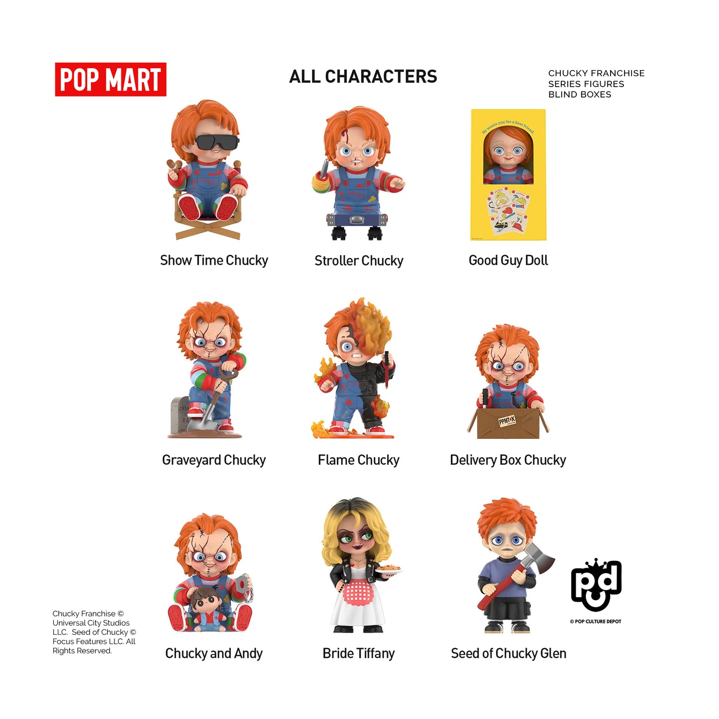 Chucky Franchise Series Figures Blind Box - POP MART