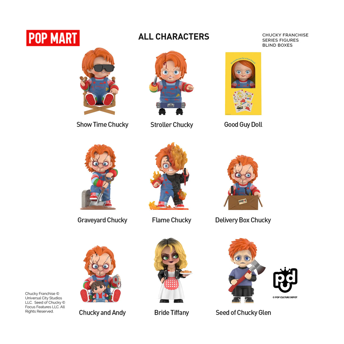 Chucky Franchise Series Figures Blind Box - POP MART