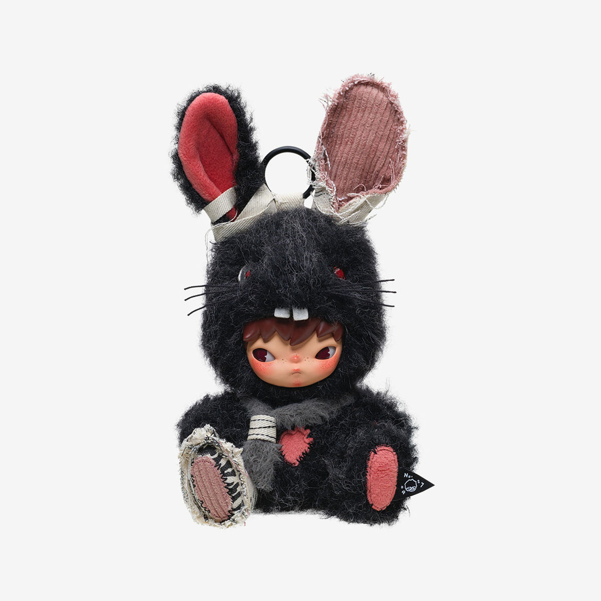 Hirono Little Hare Plush Doll Pendant Special Version (Black)
