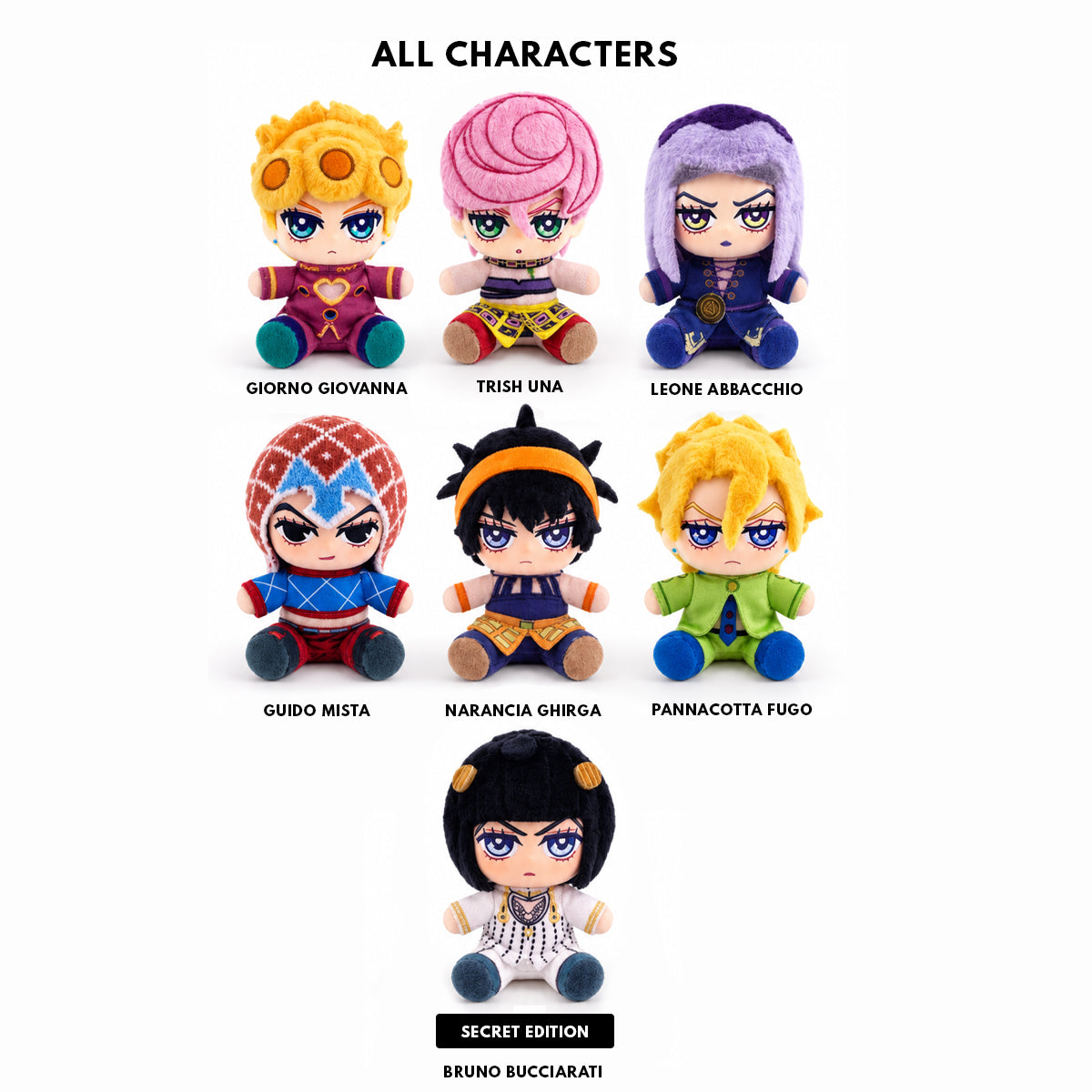 JOJO’s Bizarre Adventure: Golden Wind – Plush Pendant Blind Box Series