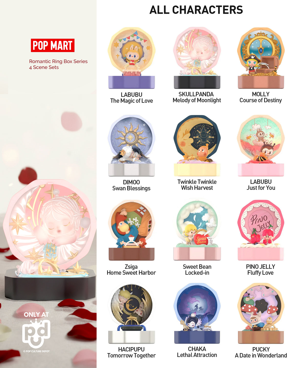 Romantic Ring Box Series 4 Scene Sets (Blind Box)
