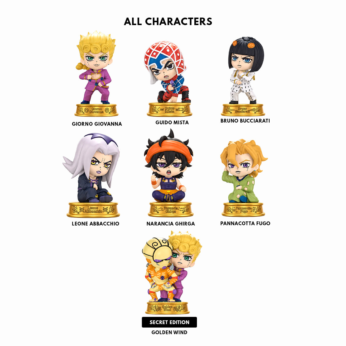 EAKI JOJO’S BIZARRE ADVENTURE GOLDEN WIND – Stage Blind Box Figures