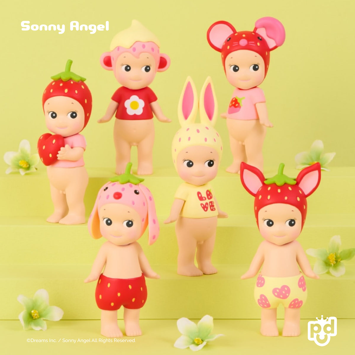 Sonny Angel Strawberry Love Series Mini Figures