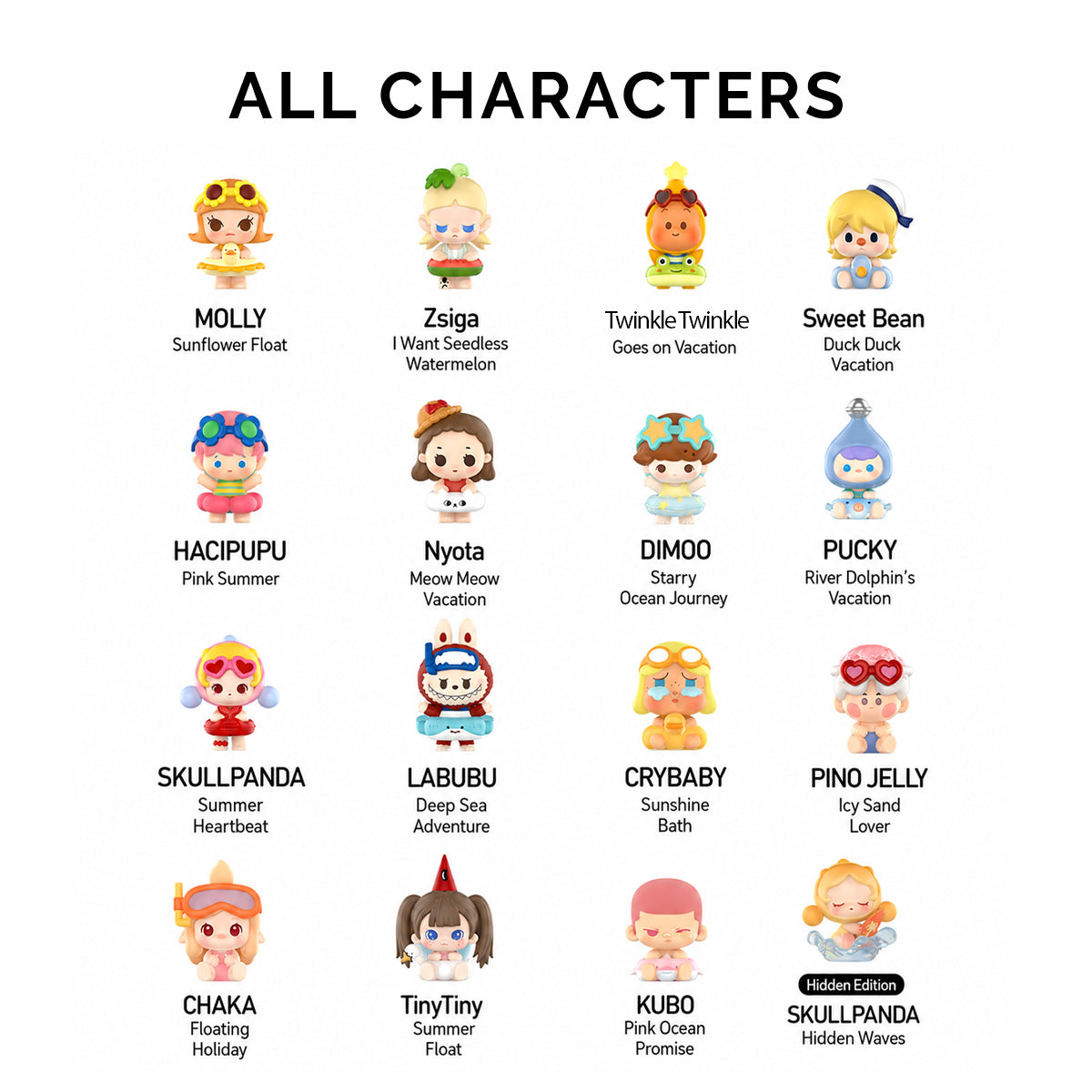 POP MART Pop Bean Summer Vacation Series Blind Box