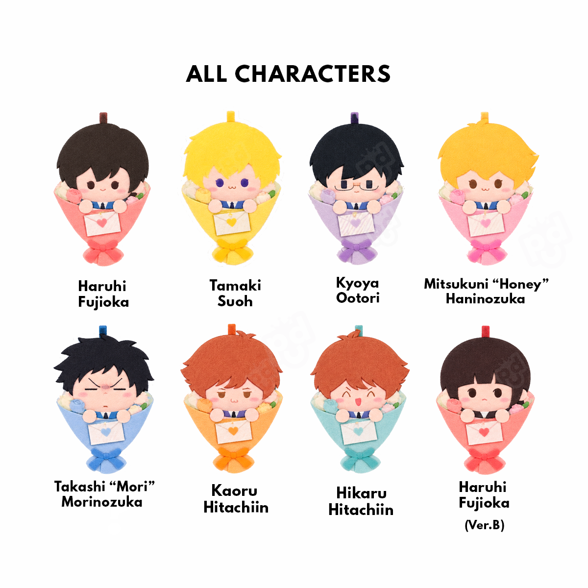 Ouran High School Host Club – 20th Anniversary Plush Pin Blind Box – Deli
