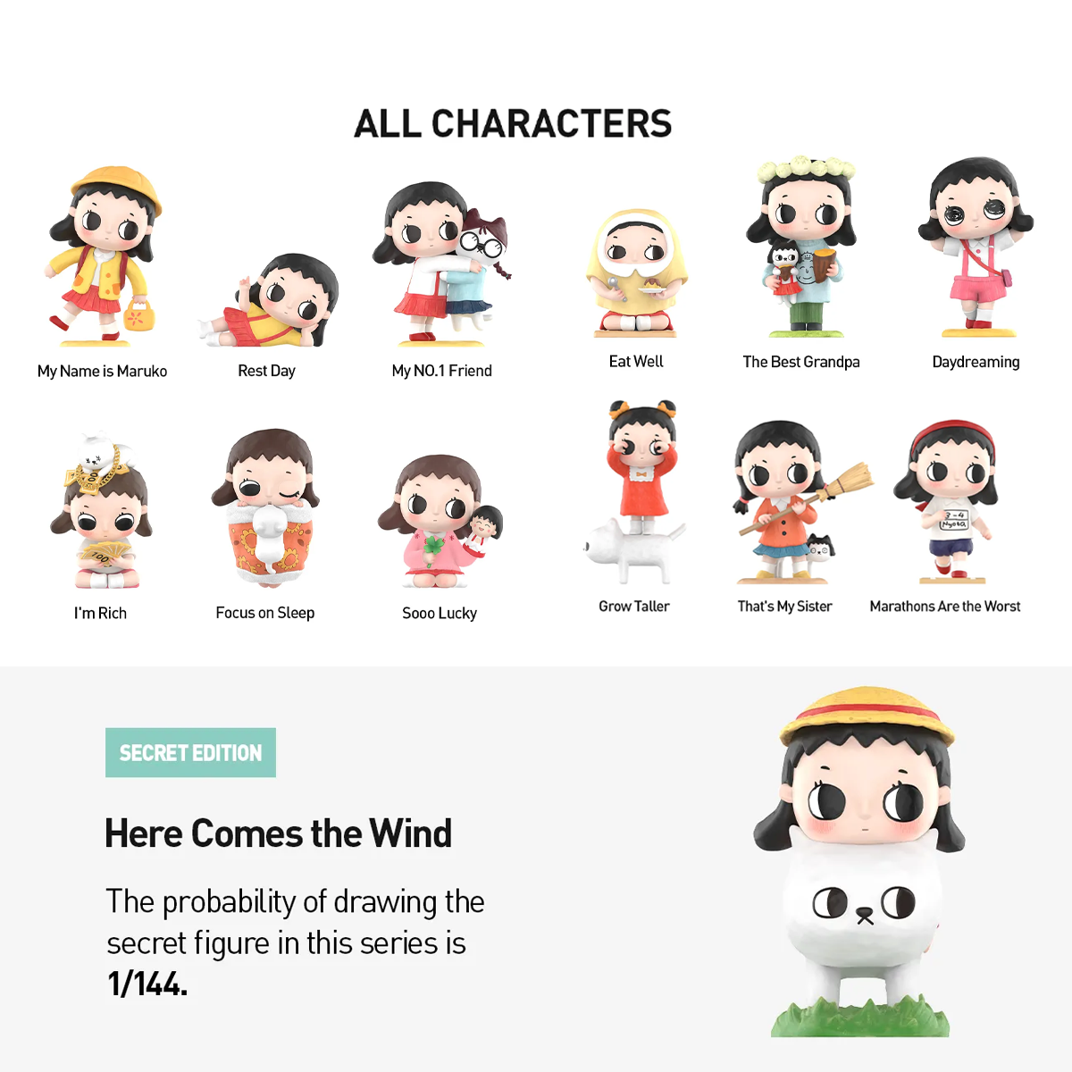 Nyota × Chibi Maruko Chan Series Figures Blind Box - POP MART