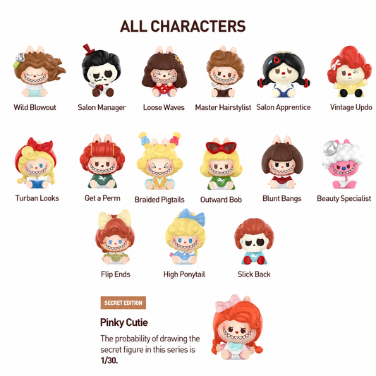 POP BEAN THE MONSTERS Hair Salon Series Blind Box - (PRE ORDER)