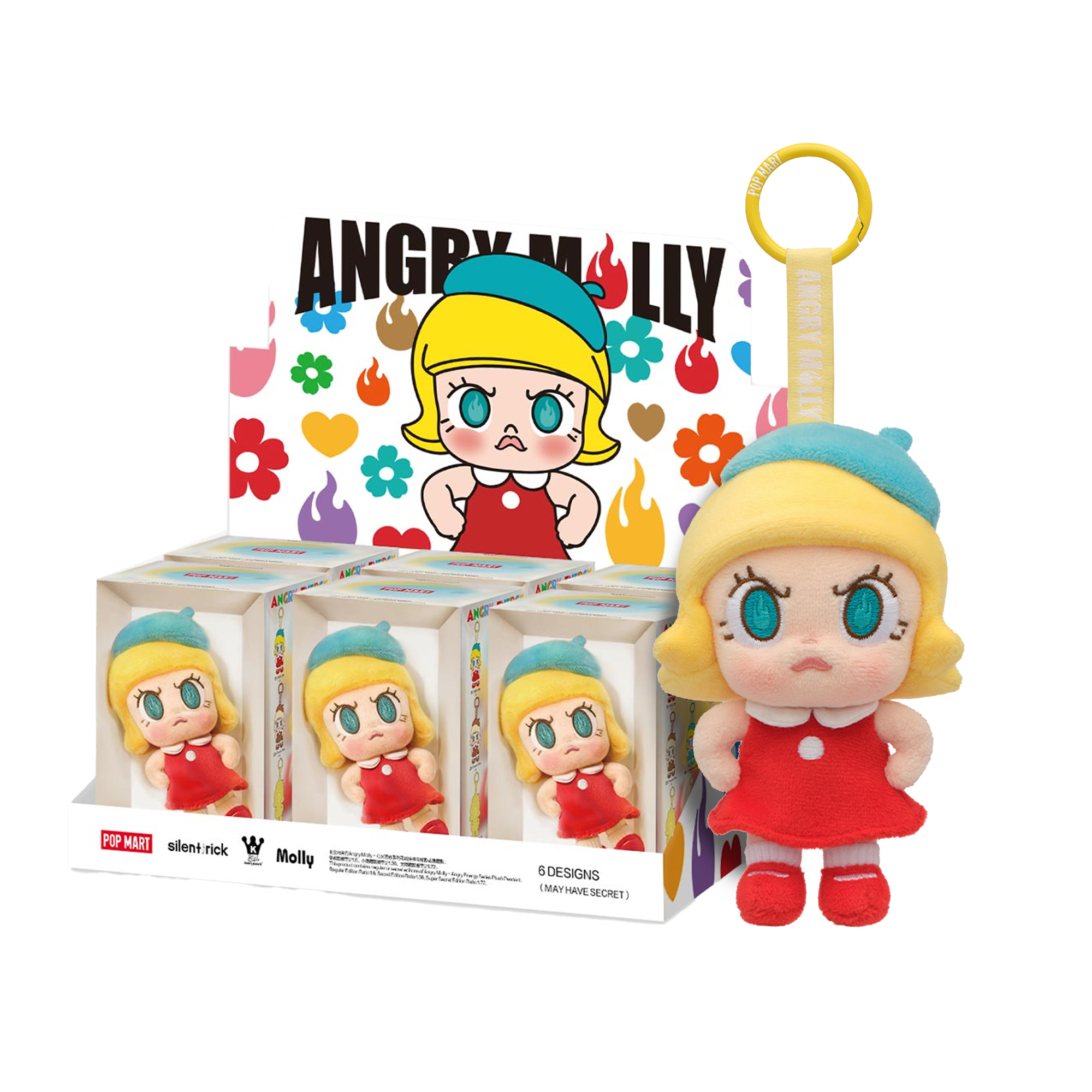 Angry Molly - Angry Energy Series Plush Pendant - POP MART – POP