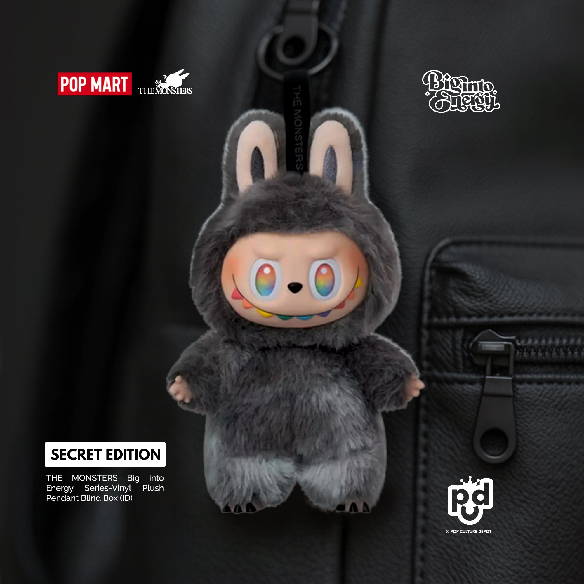 the monsters popmart Pop Mart Labubu The Monsters Big into Energy Series ID (Secret Version) Vinyl Plush Pendant
