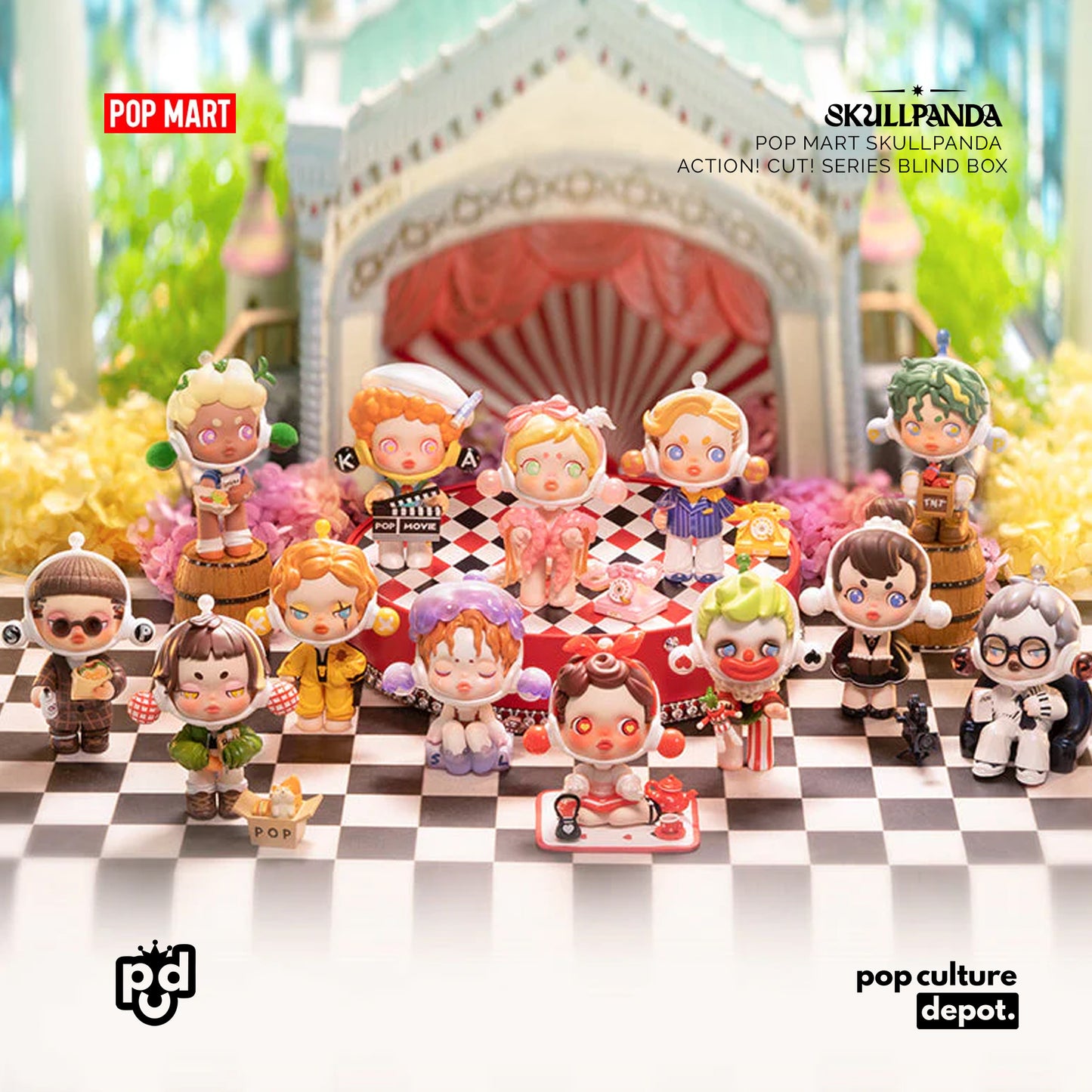 POP MART SKULLPANDA action! cut! Series Blind Box
