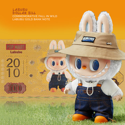 Labubu Dollar Bill – Commemorative: Fall in Wild Gold Bank Note