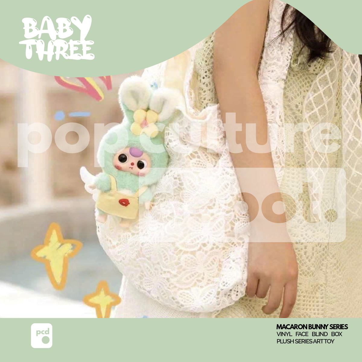 Baby Three Macaron Bunny Series Vinyl Face Blind Box