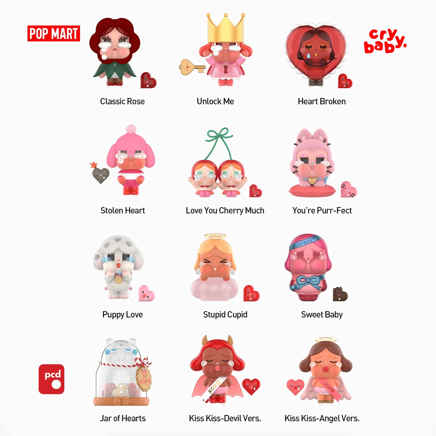 CRYBABY Crying For Love Series Figures Collection