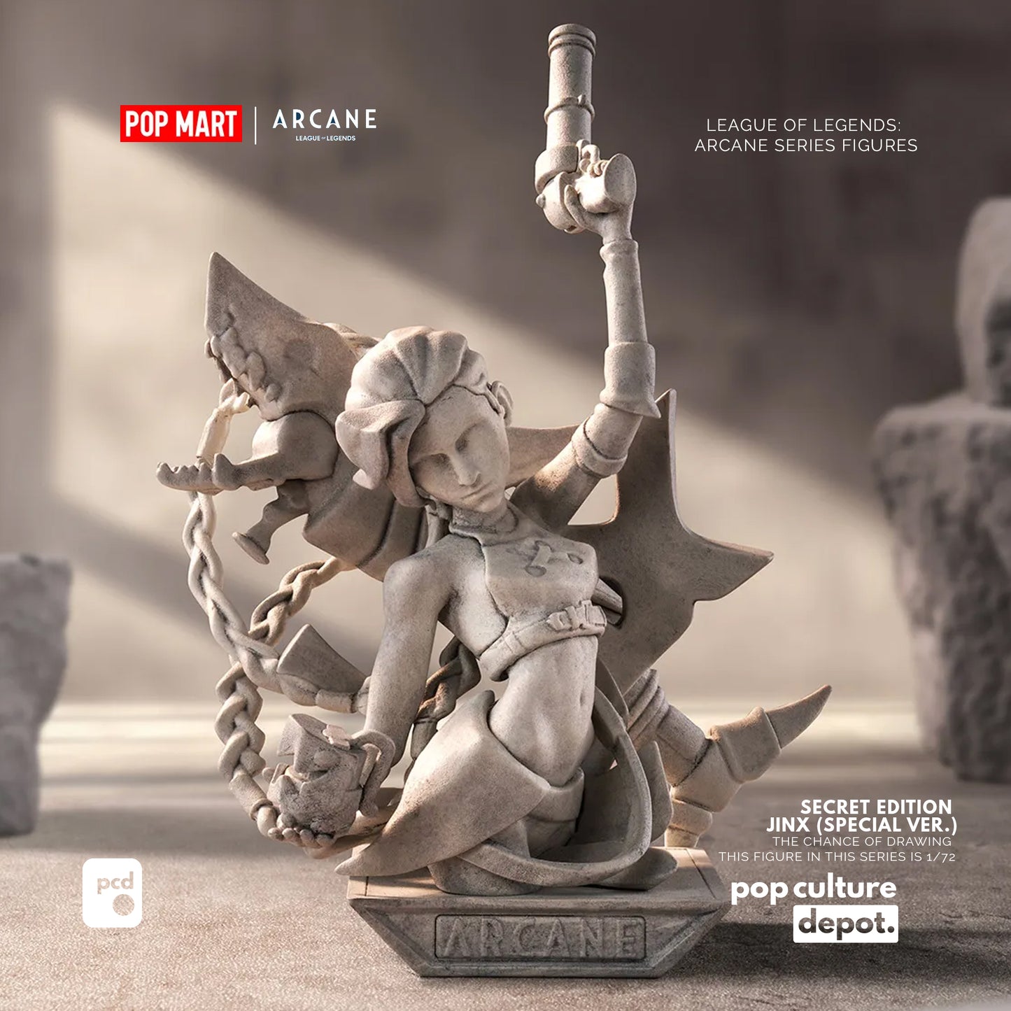 Pop Mart Collab with League of Legends: Arcane Series Figures Blind Boxes