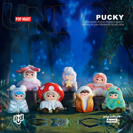 POP MART Pucky Forest Party Series Plush Pendant Blind Box
