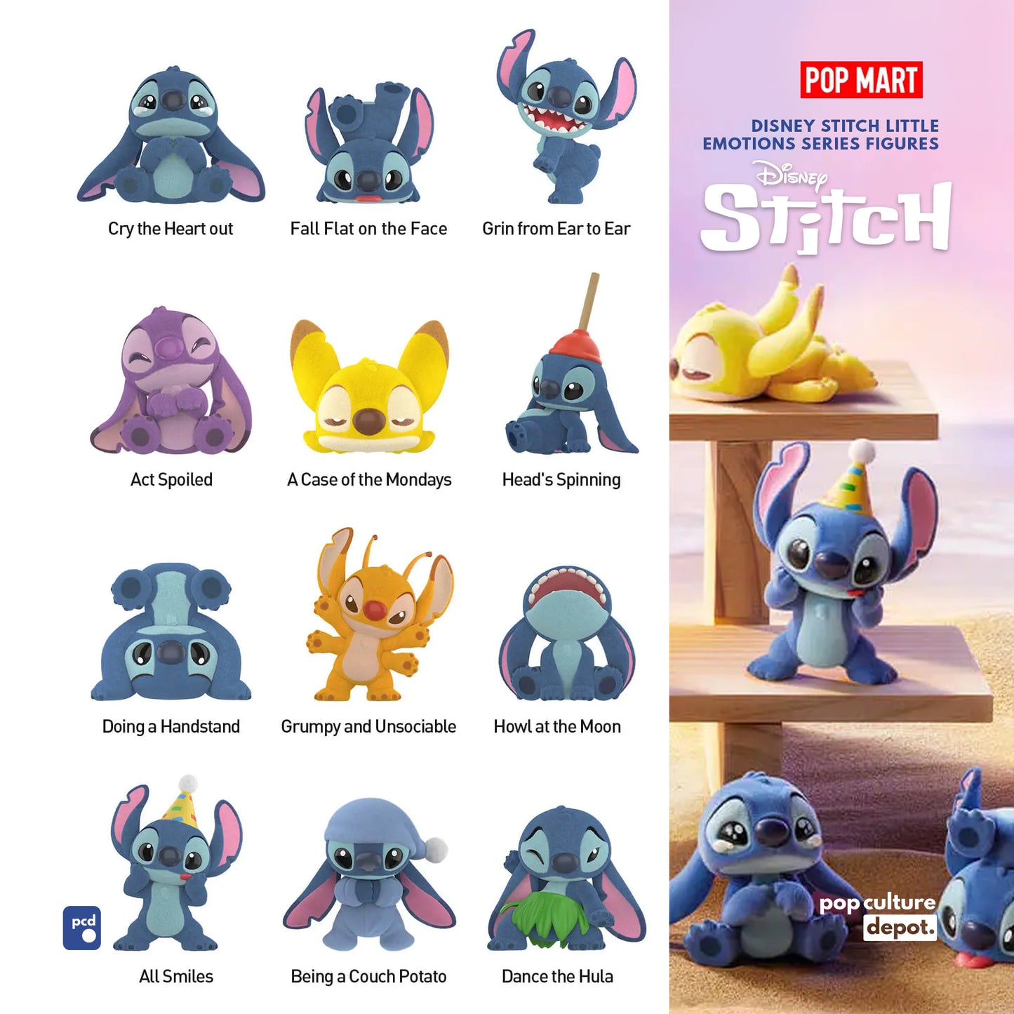 Disney Stitch Little Emotions Series Figures