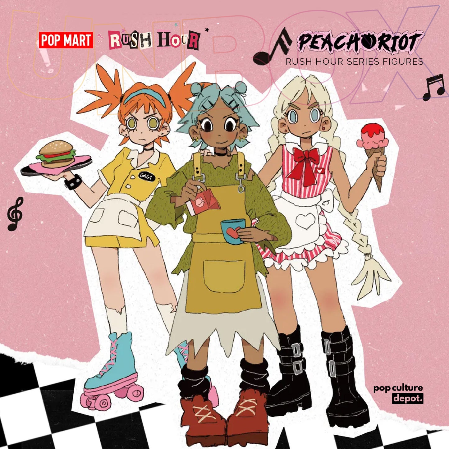 Pop Mart Peach Riot - Rush Hour Series Figures