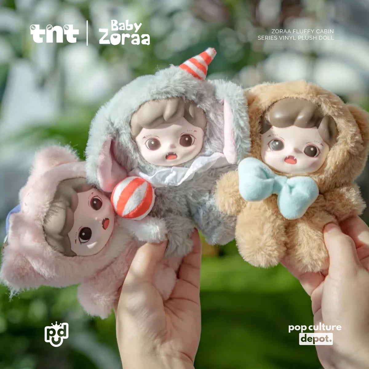 Zoraa Fluffy Cabin Series Vinyl Plush Dolls
