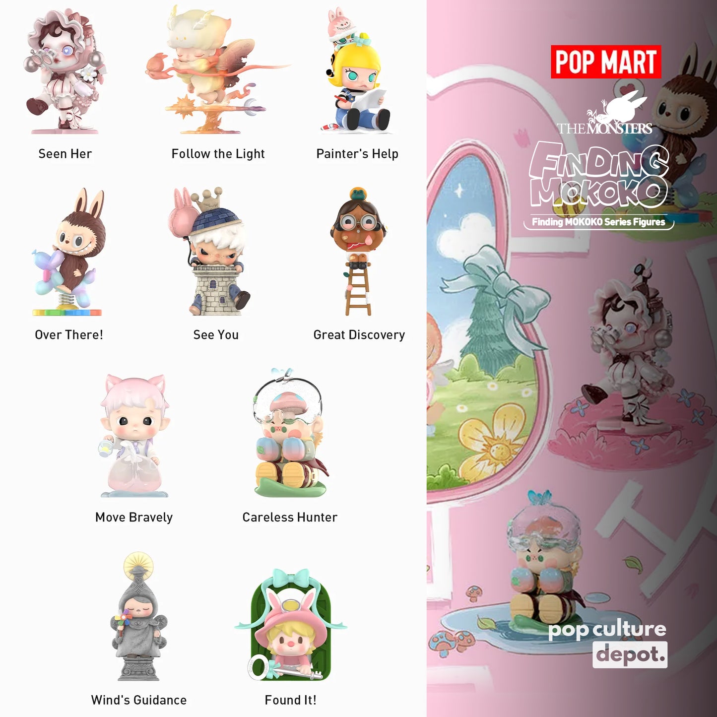 Pop Mart The Monsters Finding Mokoko Series Figures