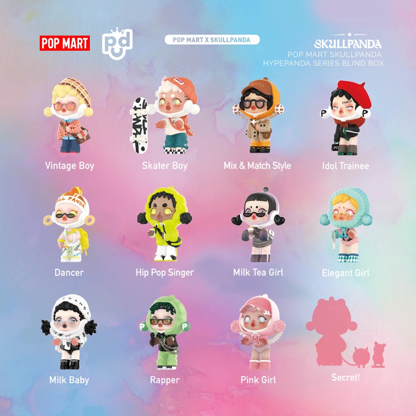 POP MART SKULLPANDA Hypepanda Series Blind Box