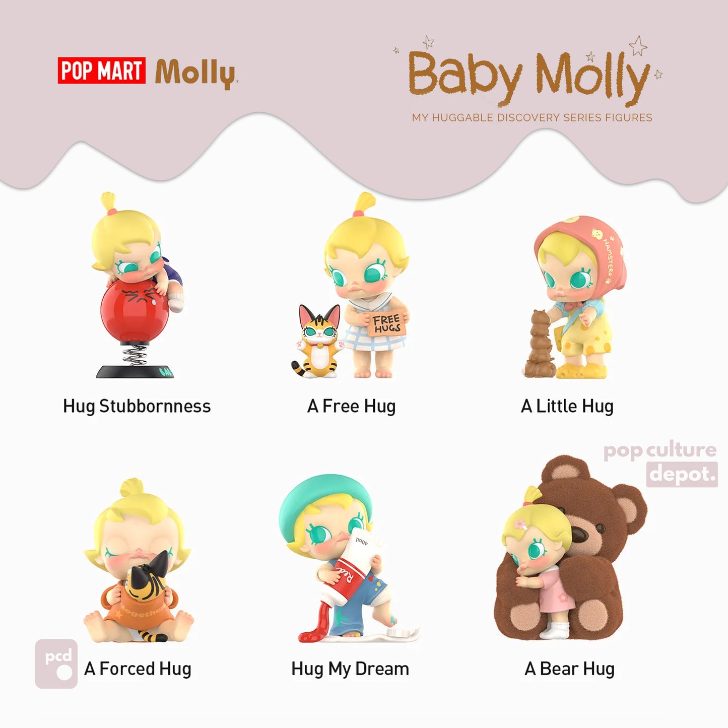 Baby Molly - My Huggable Discovery Series Figures Blind Box