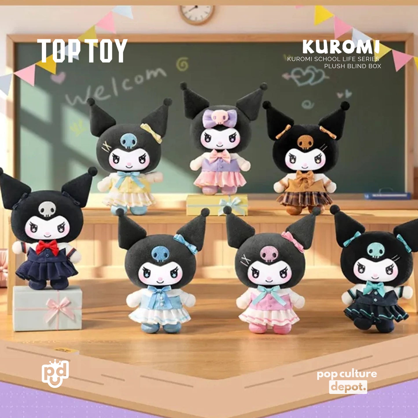 TOP TOY KUROMI School Life Series Plush Blind Box