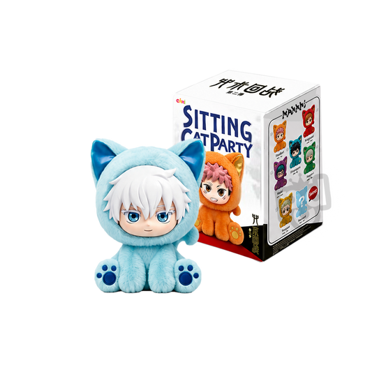 EAKI Jujutsu Kaisen Sitting Cat Party Plush Pendant Blind Box Series 2 (PRE ORDER)