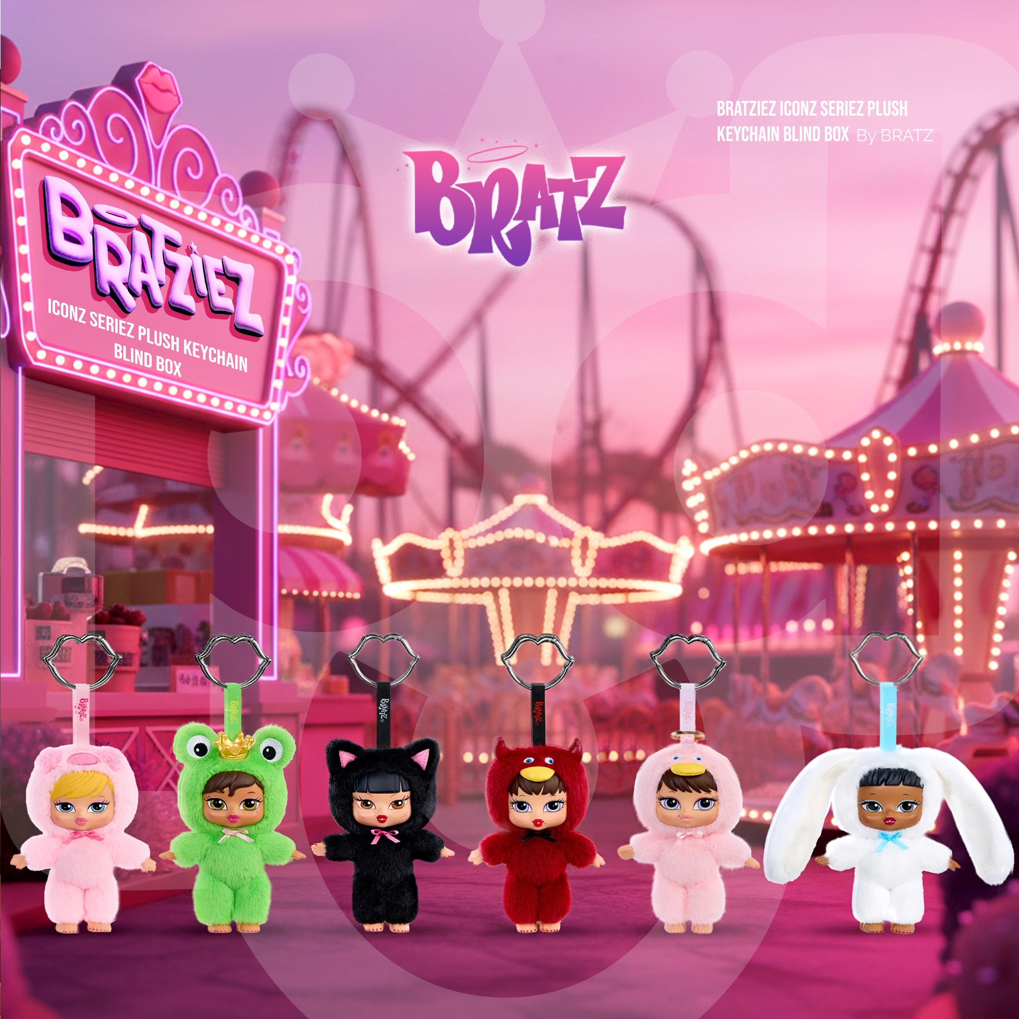 BRATZIEZ Iconz Seriez Plush Keychain Blind Box By BRATZ (PRE ORDER