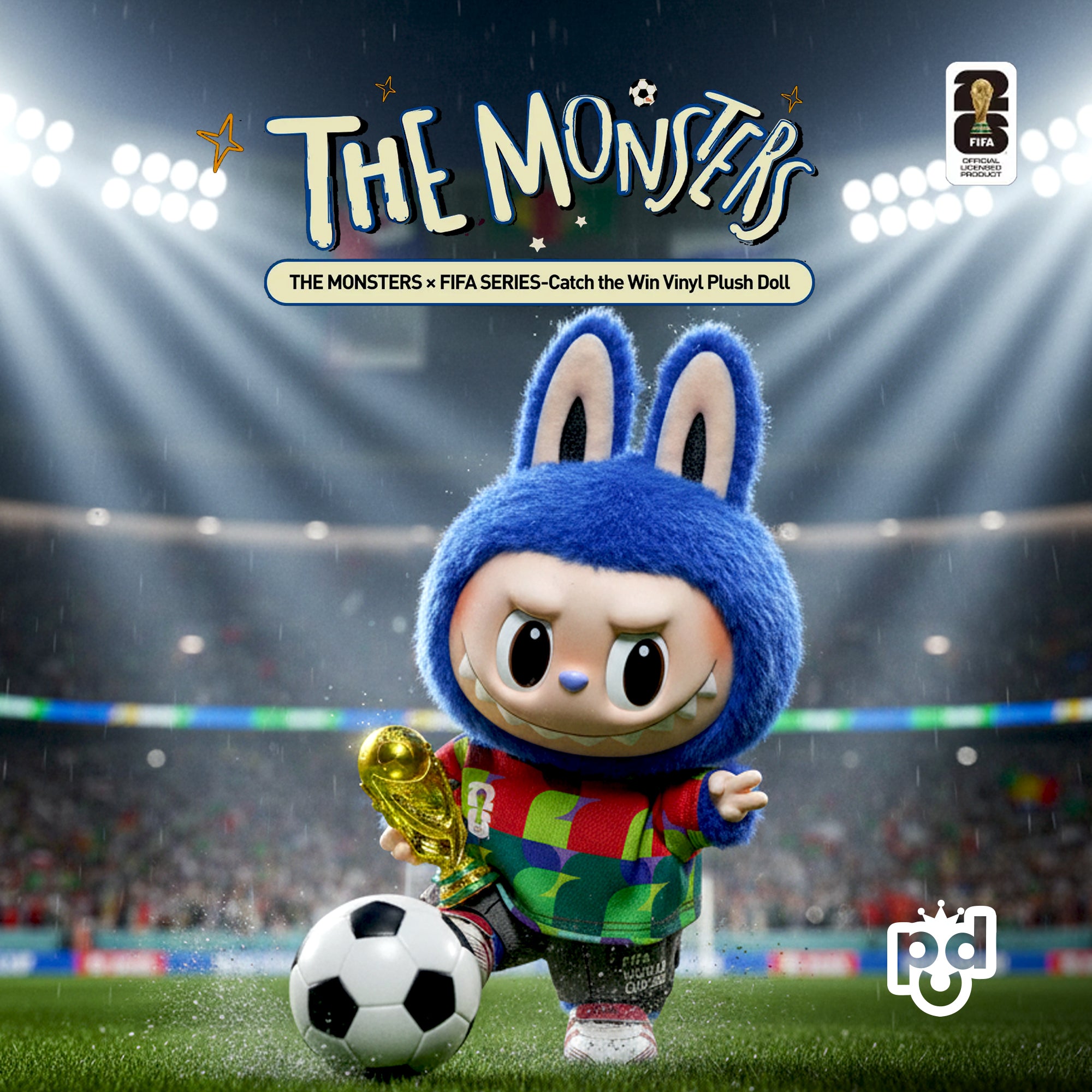 THE MONSTERS × FIFA SERIES-Catch the Win Vinyl Plush Doll