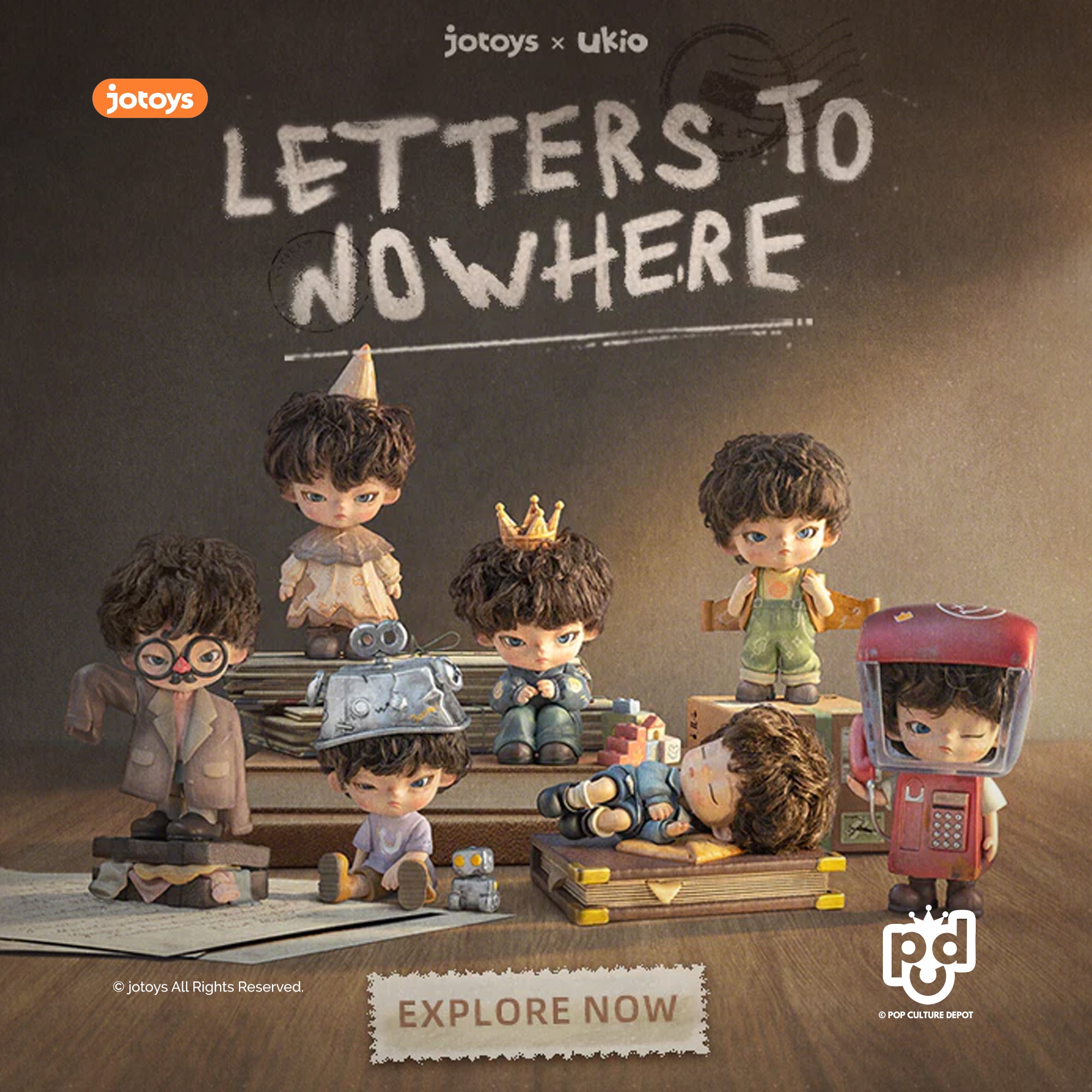 ukio — Letters to Nowhere Series Blind Box – POP CULTURE DEPOT