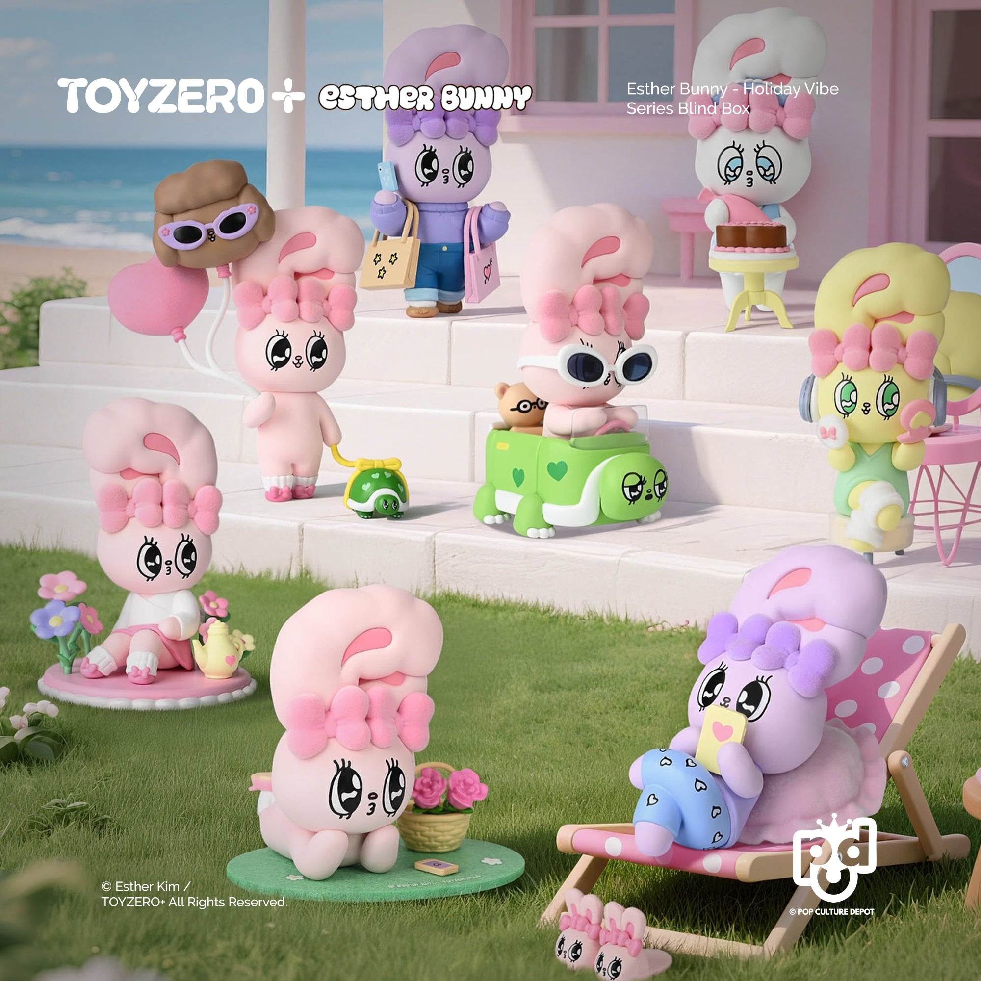 Bynimoteggi & Exciting Vacation ぬいぐるみセット Esther Bunny – Holiday Vibe Series Blind Box – POP CULTURE DEPOT