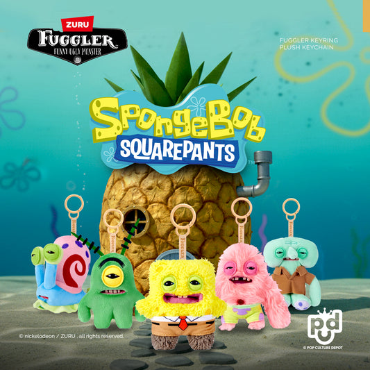 Fuggler Keyring Plush Pendant - Spongebob Squarepants Series (Squidward Tentacles)