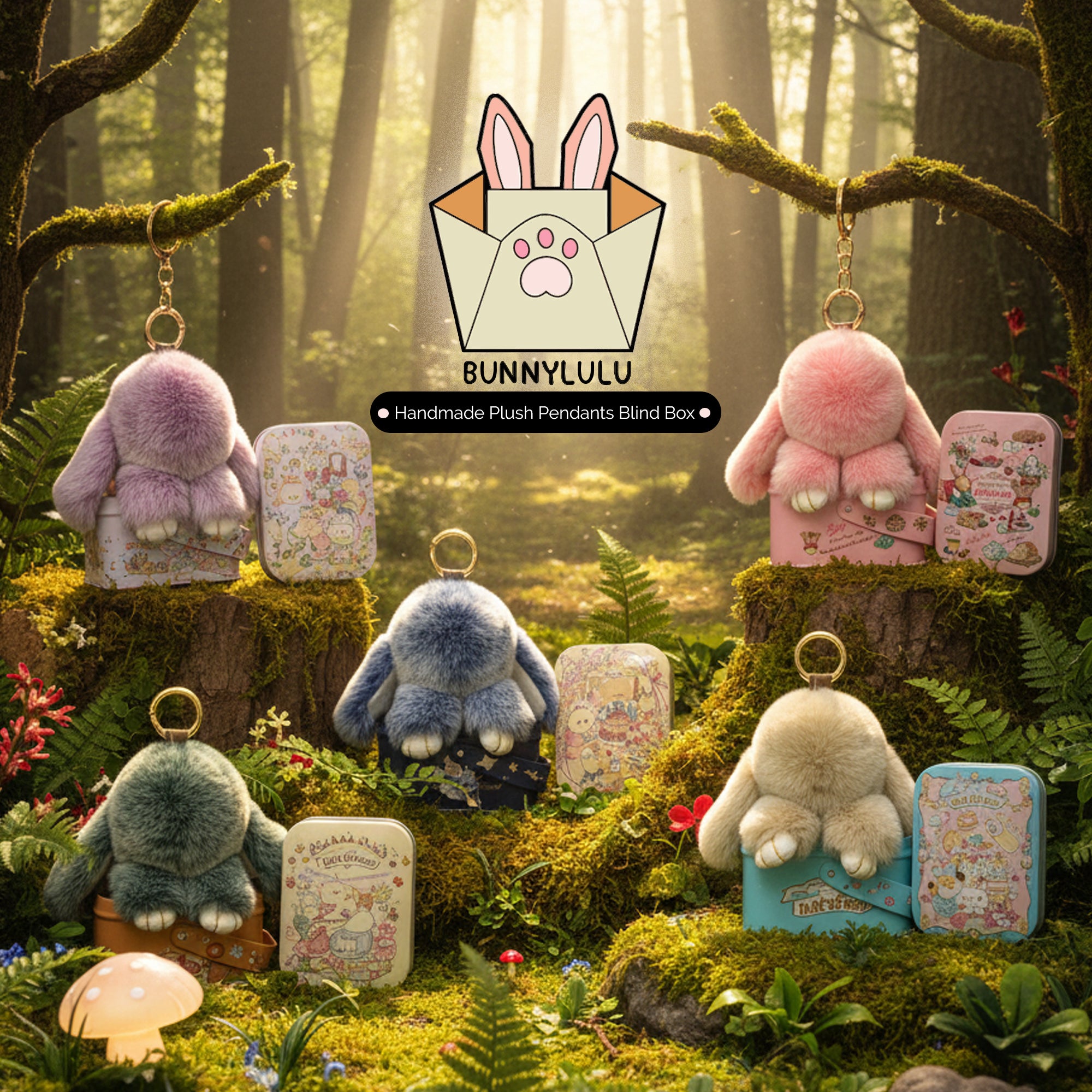 Bunny Lulu Handmade Plush Pendants Blind Box Series