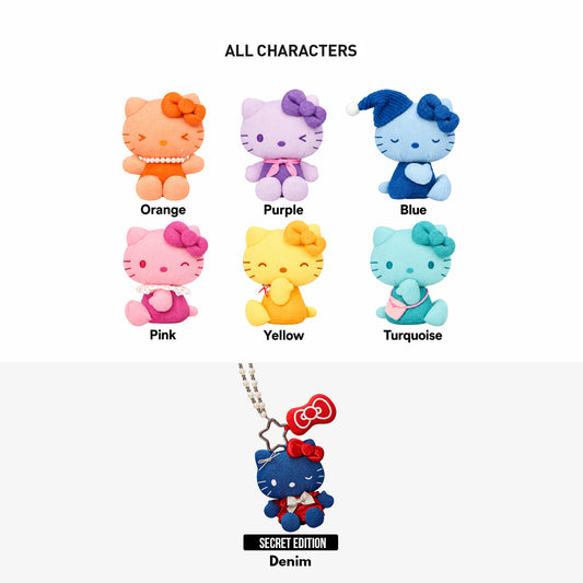 Hello Kitty Denim Series Plush Pendant Blind Box (PRE ORDER)