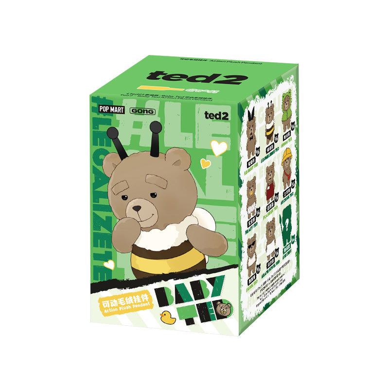 Baby Ted 2 Series Action Plush Pendant Blind Box - POP MART × Gong
