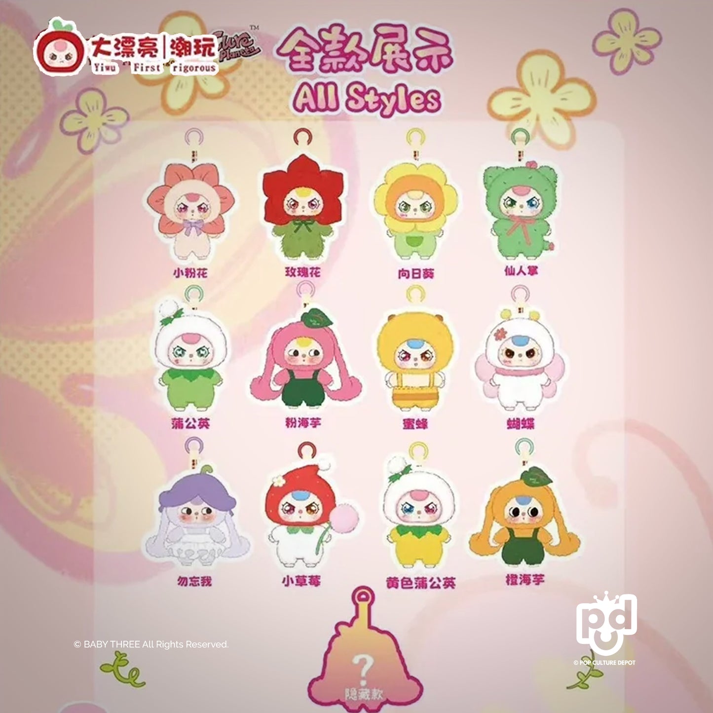 Baby Three Where is Spring Series Plush Dolls, Blind Box