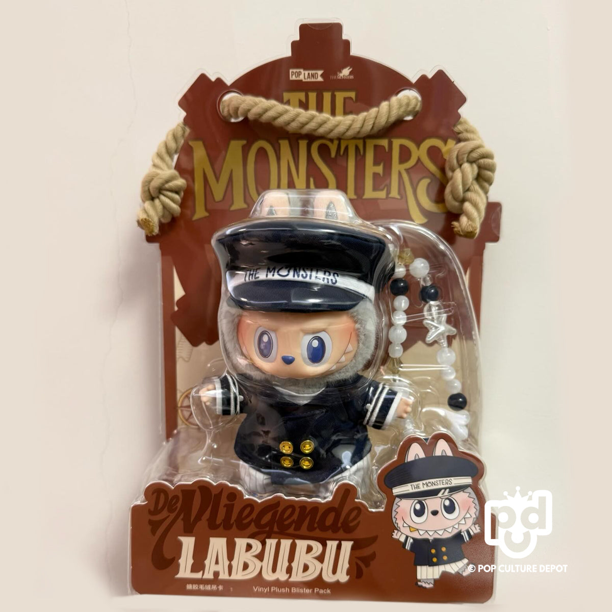 POP MART The Monsters De Vliegende LABUBU Series Captain Vinyl