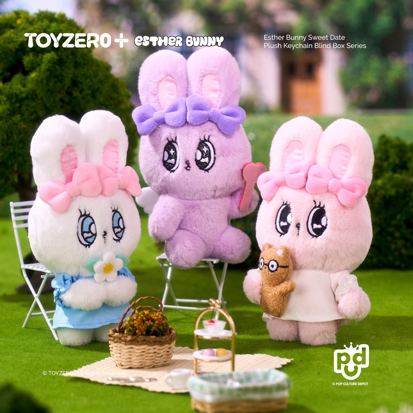 Esther Bunny Sweet Date Plush Pendant Blind Box Series - Toyzero