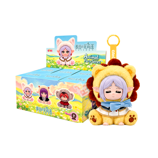 Frieren: Beyond Journey’s End Animal Party Sitting in a Row Series Plush Pendant Blind Box by EAKI