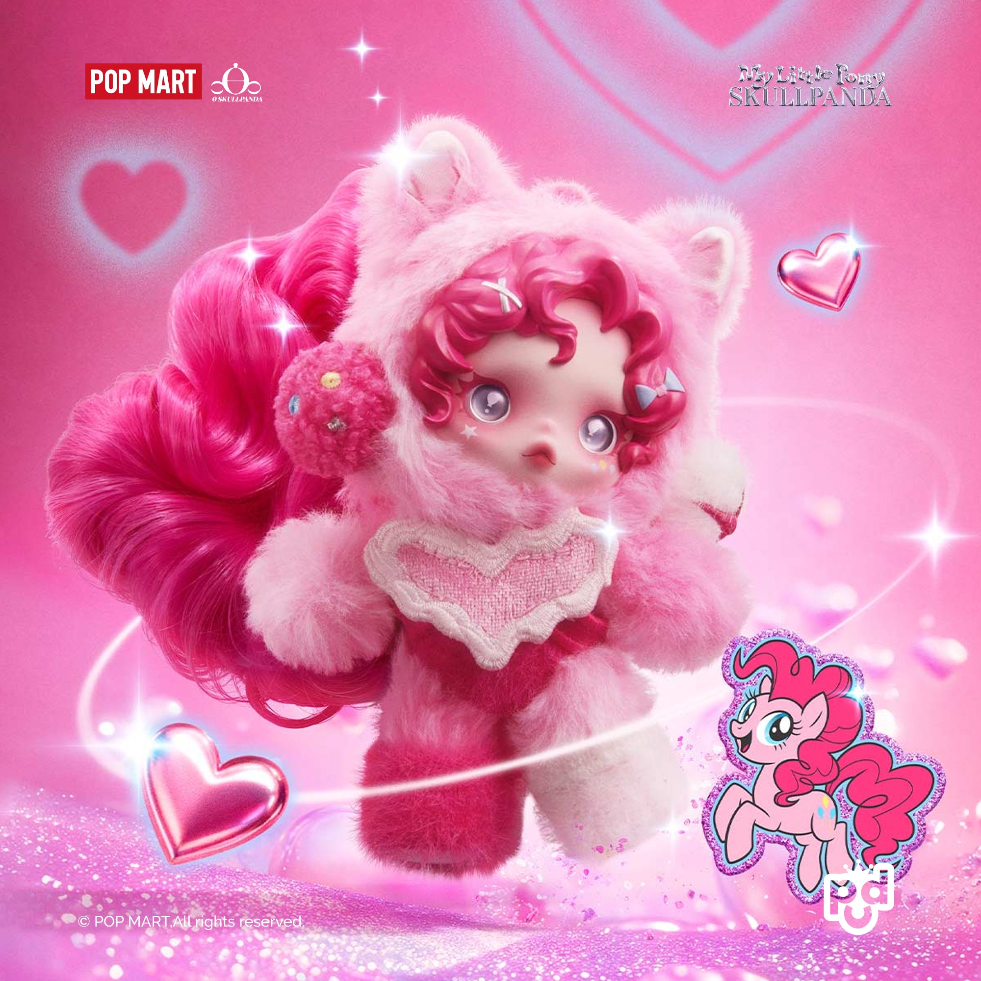 SKULLPANDA × My Little Pony Series Plush Doll Pendant – POP