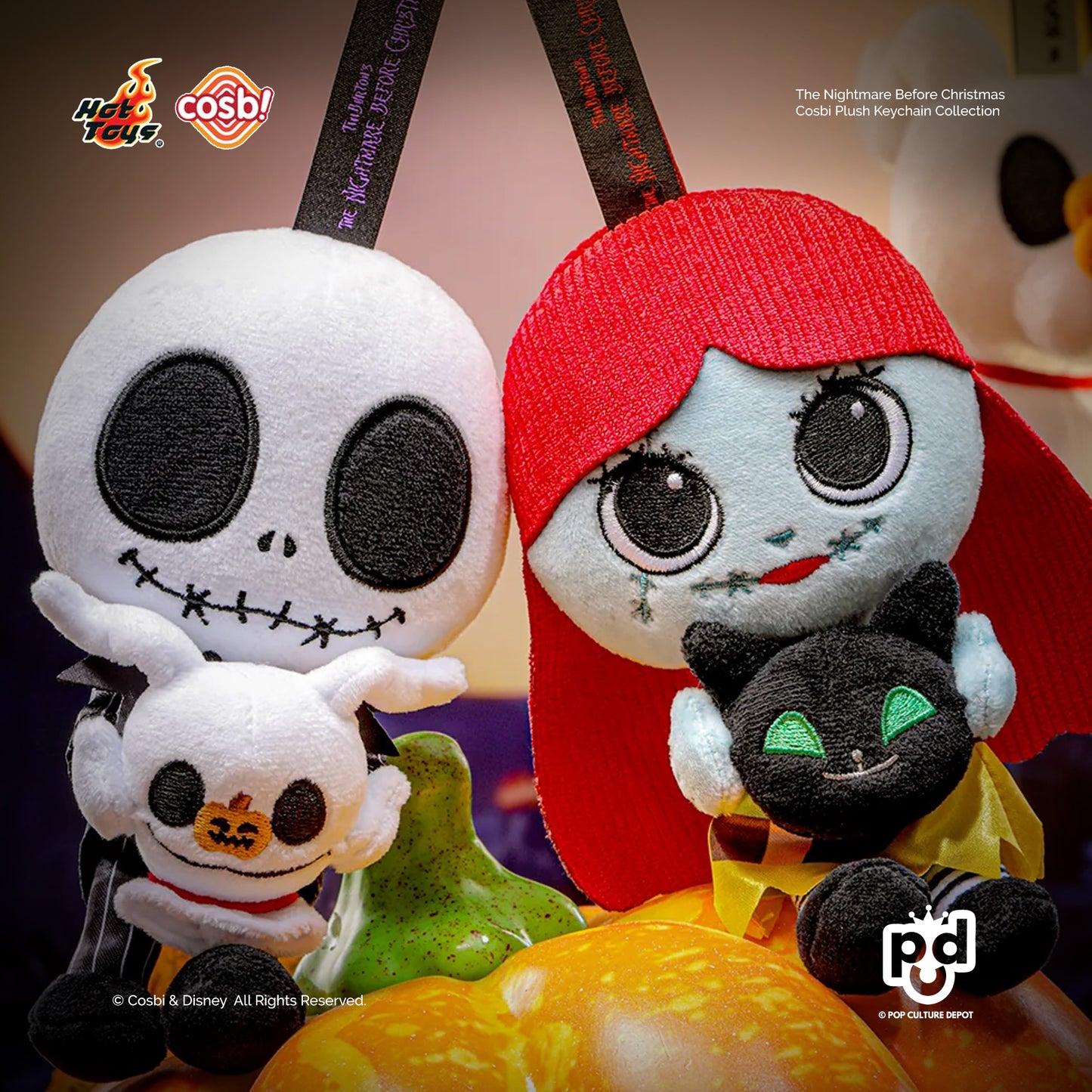 The Nightmare Before Christmas Cosbi Plush Keychain Collection