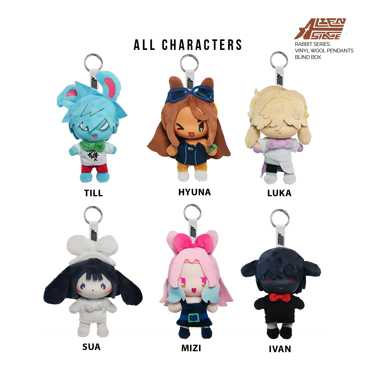 Alien Stage Rabbit Series Blind Box Vinyl Plush Pendant