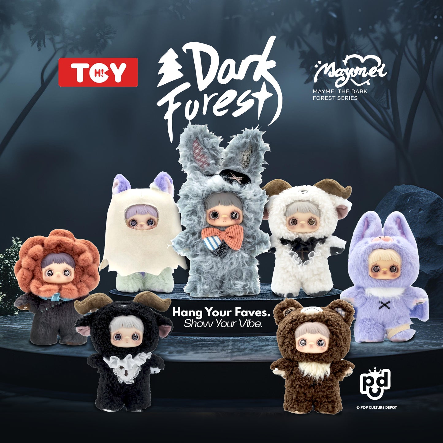 Maymei Dark Forest Vinyl Plush Keychain Blind Box