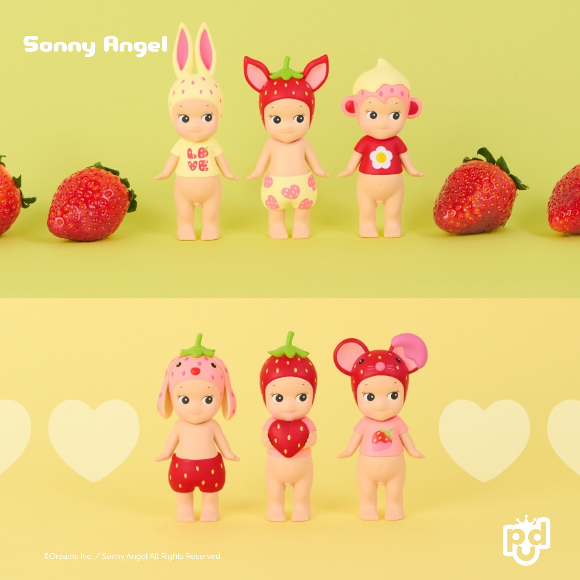 Sonny Angel Strawberry Love Series Mini Figures (PRE-ORDER) – POP