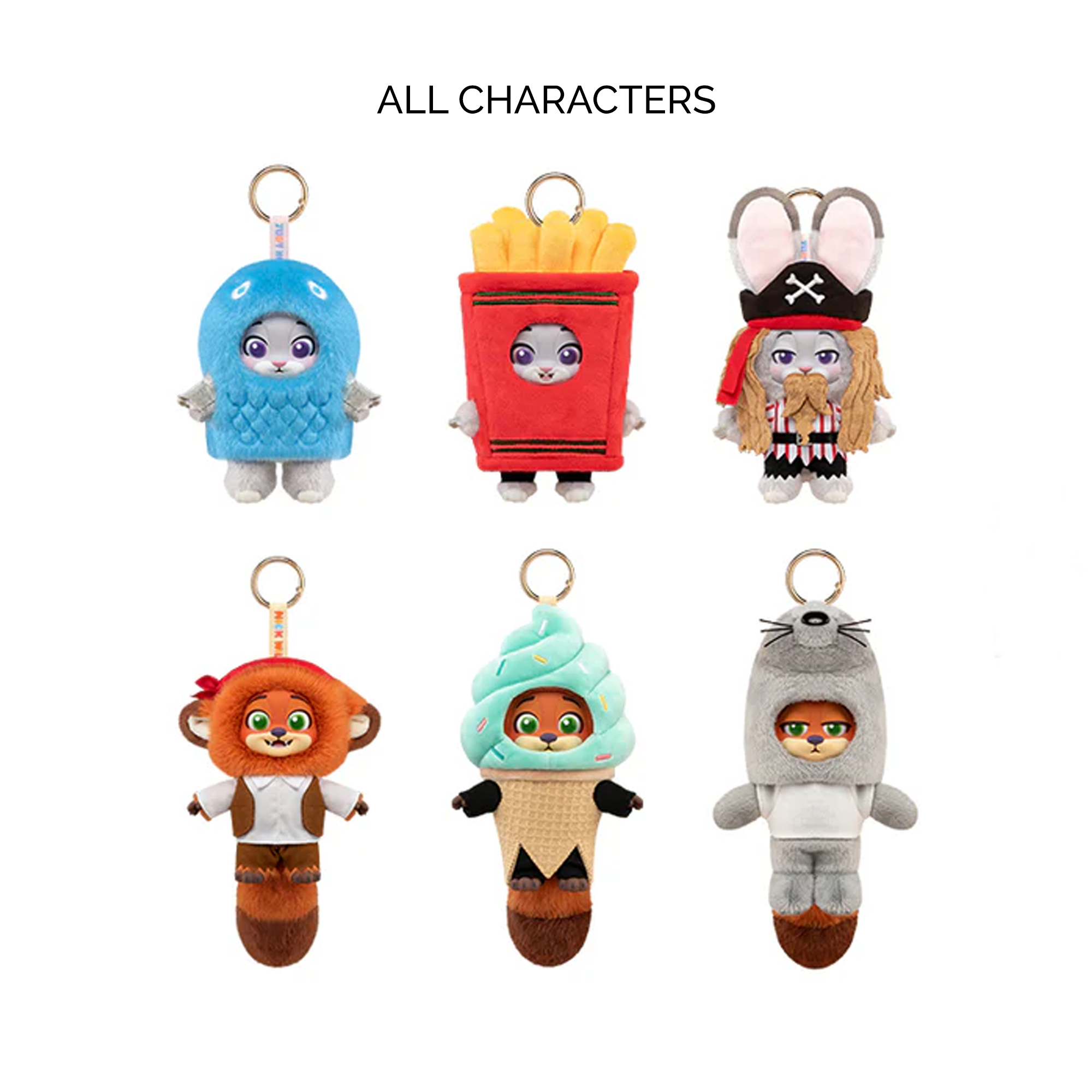 ZOOTOPIA 2 NICK & JUDY Best Undercover Plush Pendants – POP ZOOTOPIA 2 NICK & JUDY Best Undercover Plush Pendants – POP