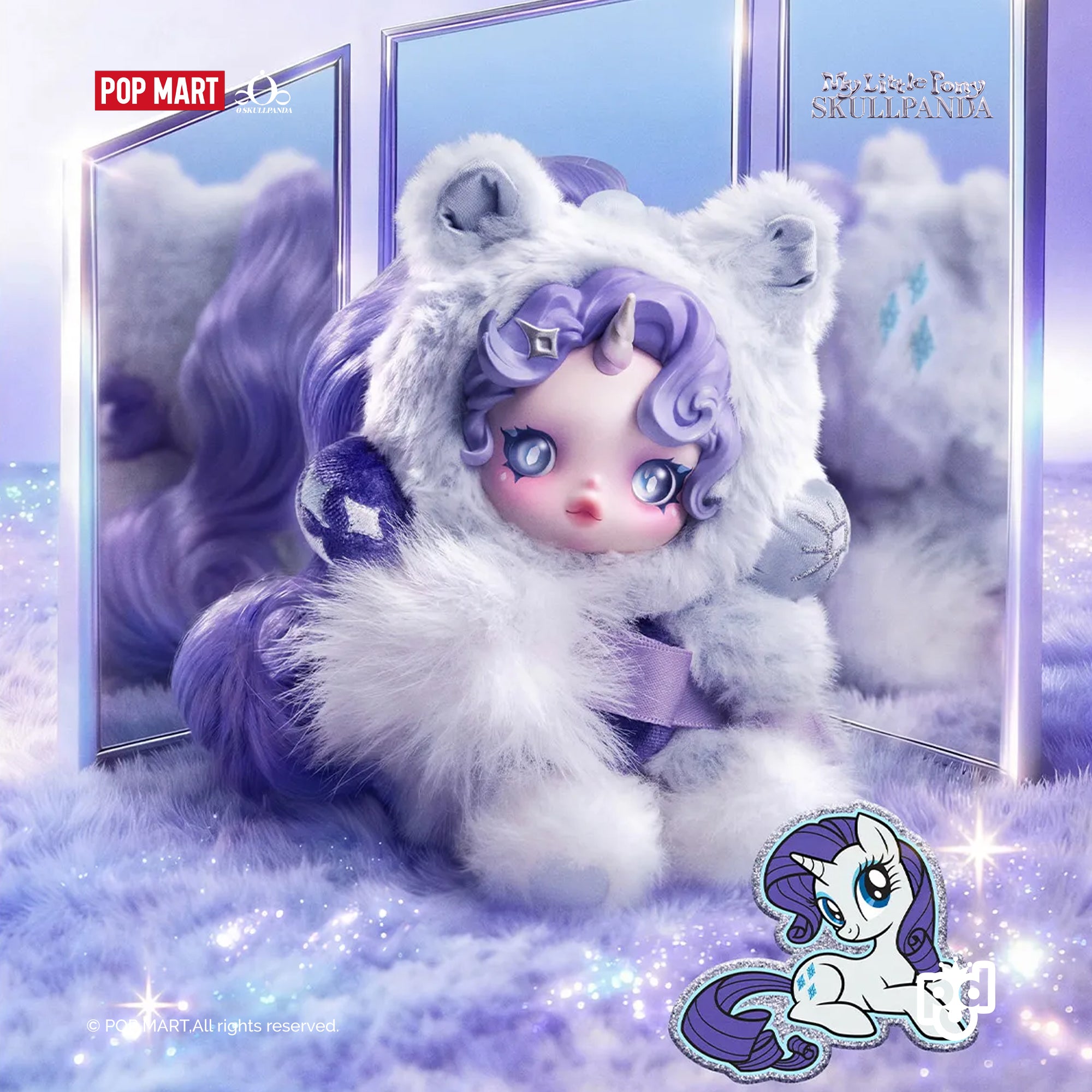 SKULLPANDA × My Little Pony Series Plush Doll Pendant – POP