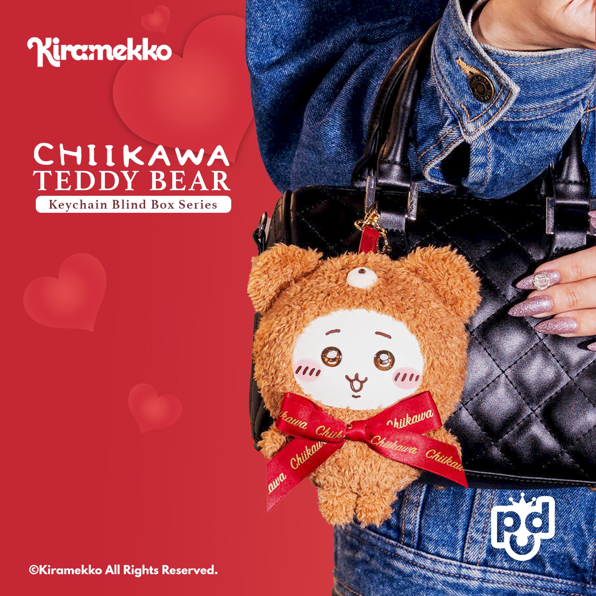 Chiikawa Teddy Bear Keychain Blind Box Series - Kiramekko – POP