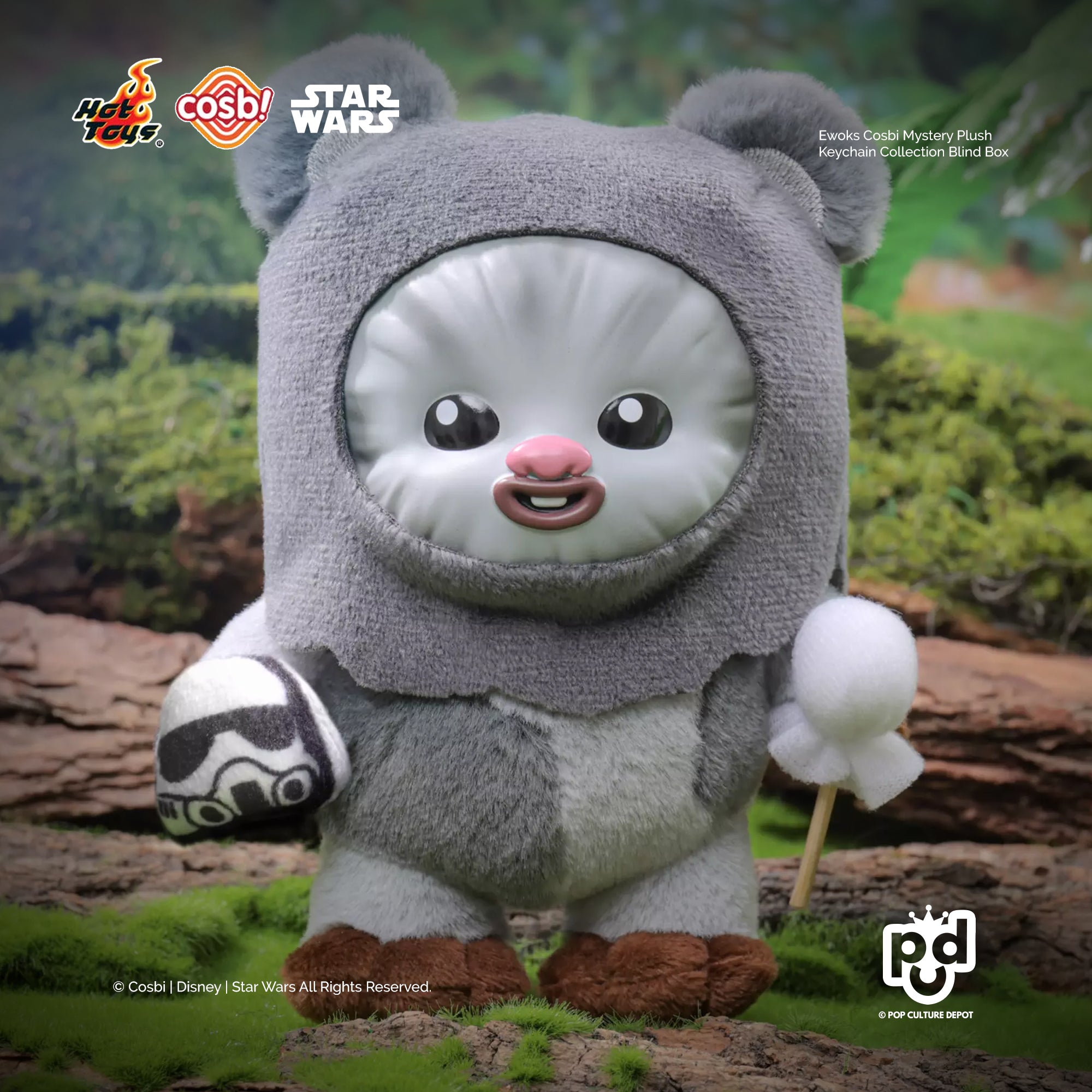 Hot Toys Star Wars Ewok Series 1 Cosbi Collection Plush Keychain